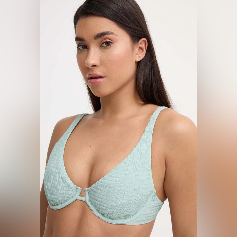 Abercrombie and Fitch Curve Love High Apex Underwire Bikini Top